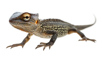 Obraz premium bearded dragon on white background
