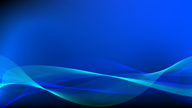 abstract blue wave background