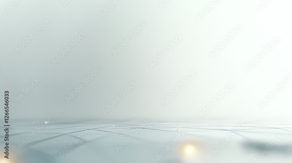 Poster abstract surface with geometric lines and light points for background use