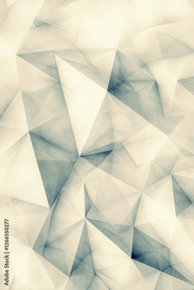 Aufkleber Abstract geometric pattern with soft shades of gray and white, creating a modern, textured background suitable for various design projects