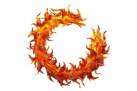 Flask and Burner Isolated on Transparent Background