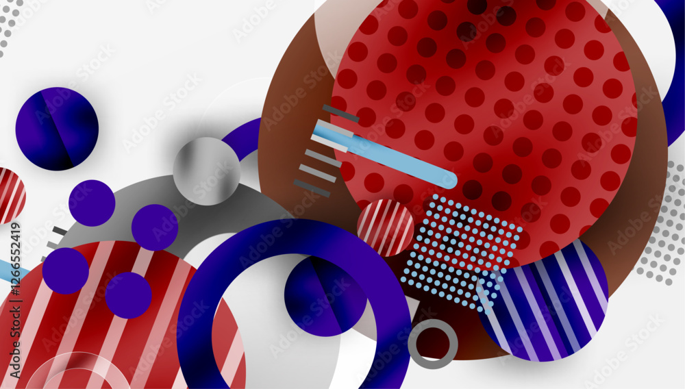 Poster Abstract background - layered geometric shapes with smooth gradients and transparency