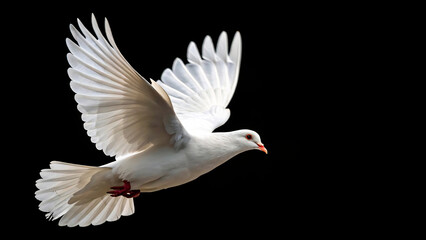 Obraz premium white dove flying