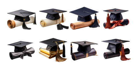 Graduation Caps and Diplomas Collection