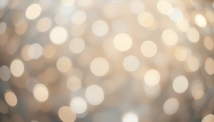 Elegant Bokeh Background with Soft Beige and Gold Lights
