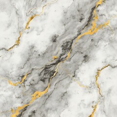 Golden Veined Marble: A mesmerizing close-up of elegant marble with intricate veins of shimmering gold, creating a luxurious and sophisticated backdrop for any design project.  