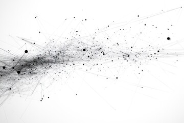 Abstract representation of dynamic motion with particles