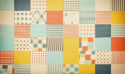 Colorful Patchwork Pattern. Background Texture, Surface, Abstract Design, Wallpaper, Textile