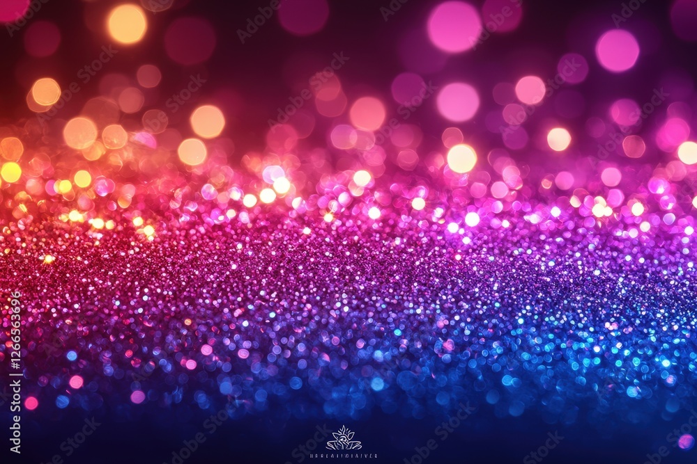Poster vibrant colorful bokeh lights wallpaper with dynamic patterns and engaging visual effects