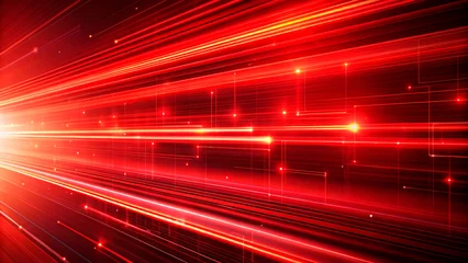 red light trails on the road