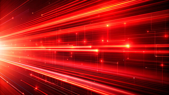red light trails on the road