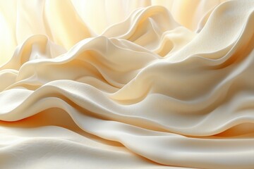 Obraz premium A closeup view of a dynamic white and orange wave displaying fluid movement and energy