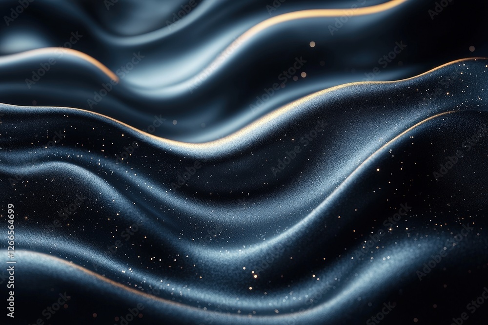 Aufkleber striking abstract background design with flowing gold and black waves creating rich visual impact