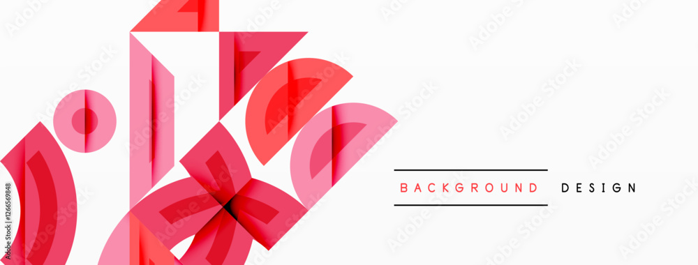 Poster abstract geometric background shapes forming a modern, symmetrical pattern. bold contrast, smooth gr