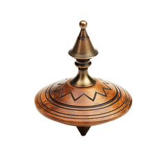 wooden spinning top transparent background