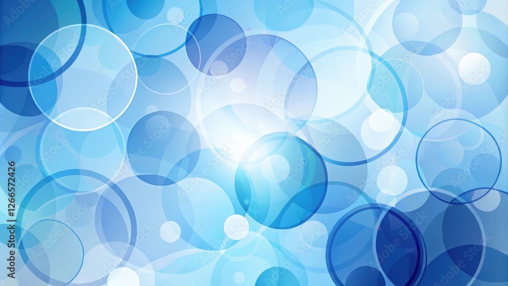 Poster abstract blue circle pattern background design for presentations and websites