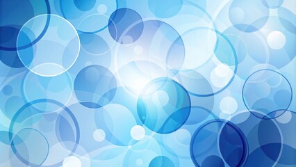 Abstract Blue Circle Pattern Background Design for Presentations and Websites