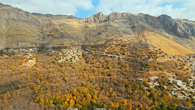 Autumn in Hawraman Takht is a magical symphony of colors. The golden leaves dance with the wind, covering the ground like a beautiful carpet of nature.