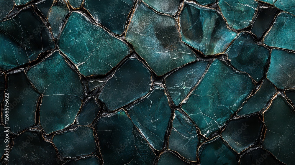 Poster dark teal stone aggregate pattern close up decorative surface texture