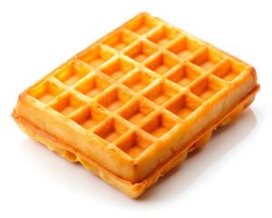 waffles isolated on white