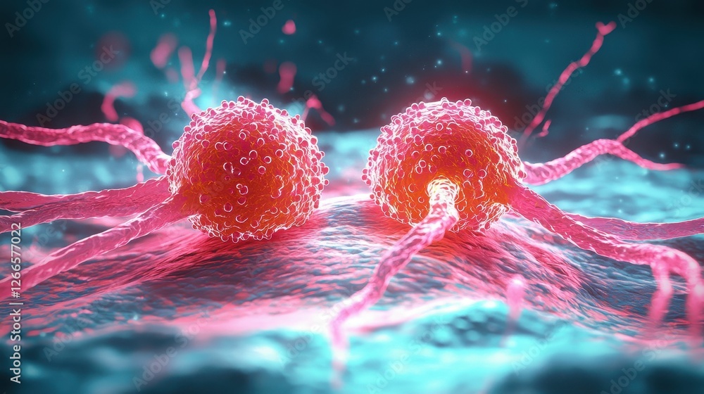Aufkleber microscopic cellular structures visualized under high magnification