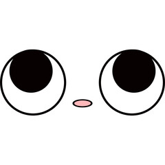 Cute cartoon face characters, comic and animation 