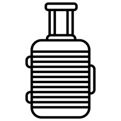 Luggage With Line Style Icon