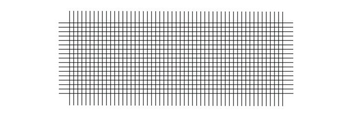 Horizontal grid square graph line page, mockup empty squared grid graph, paper grid square graph line texture of note book blank for notes - stock vector .