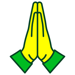 Filled Line Sorry Icon