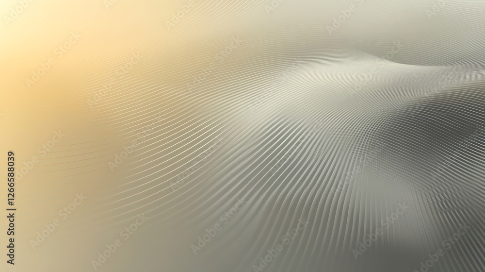Poster abstract wavy lines background with muted colors and soft lighting