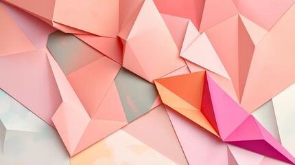 Obraz premium 3d Low Poly Background. Abstract Triangular Gradient Background.
