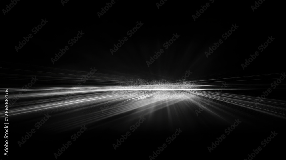 Poster abstract light rays and shadows in a dark background for creative use