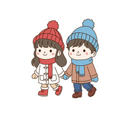 winter couple