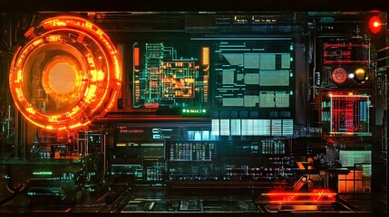 Obraz premium abstract technology background