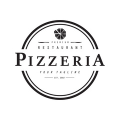Italian food, pizza or pizzeria logo design with crossed shovels and brick oven. Logo for business, restaurant, labels and badges.
