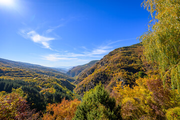 autumn landscape in the mountains