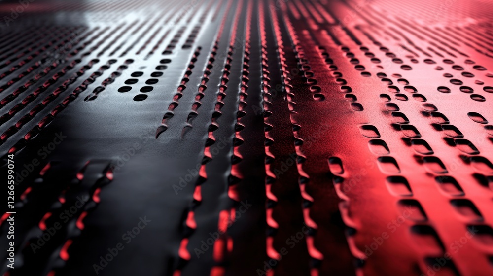Poster abstract close-up of textured surface with light reflections and dots