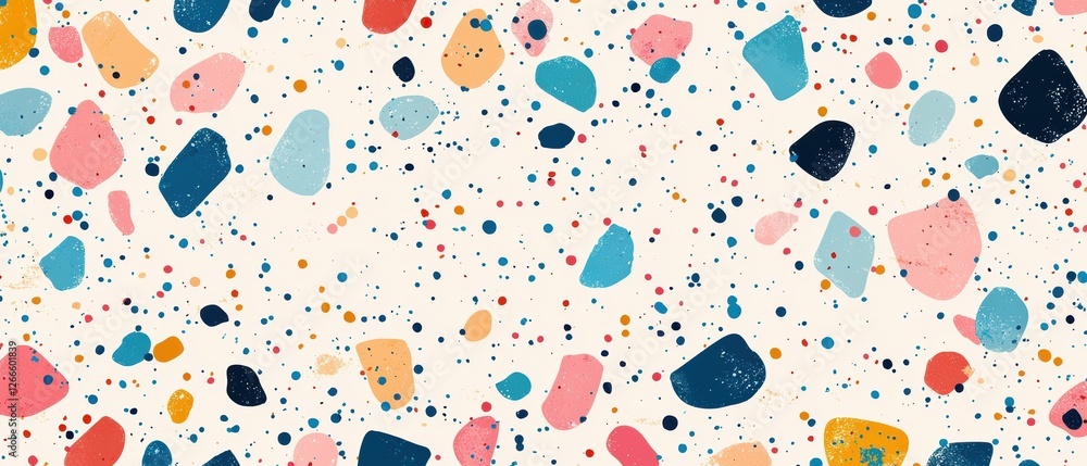 Aufkleber a colorful background with many different colored rocks. generative ai