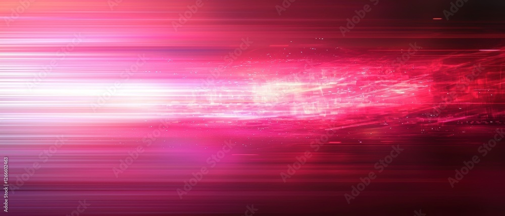 Aufkleber a pink and white background with a red line that is blurry. generative ai