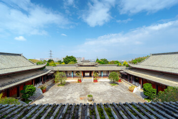 Traditional Chinese ancient buildings, Mengzi, Yunnan, China.