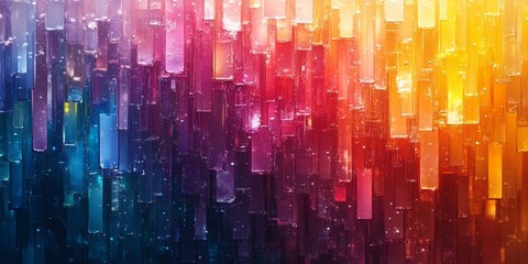 Obraz premium Minimalist Digital Gradient, Generative AI