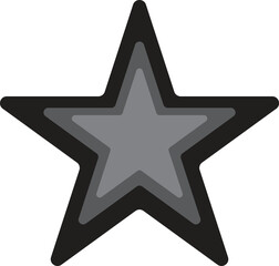 Fototapeta premium silver star on black