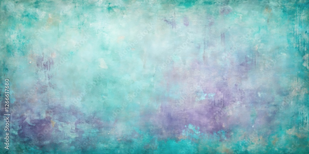 Poster Abstract Teal and Lavender Textured Background, Ideal for Design Projects Requiring a Serene and Artistic Atmosphere