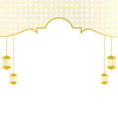 Islamic Header with Lantern