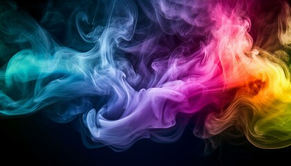 Fototapeta premium Get creative with colorful smoke displays. 