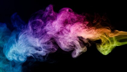 Obraz premium Colorful smoke enhances storytelling through visuals. 