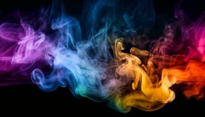 Colorful smoke is perfect for artistic expression.  