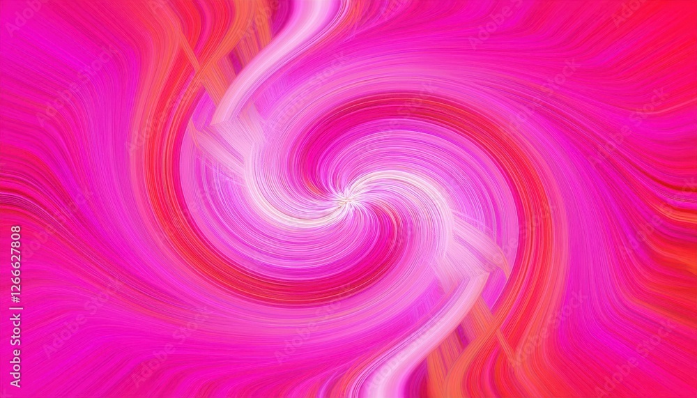Poster abstract pink swirling pattern, dynamic flowing lines, vivid color gradient, digital art background 