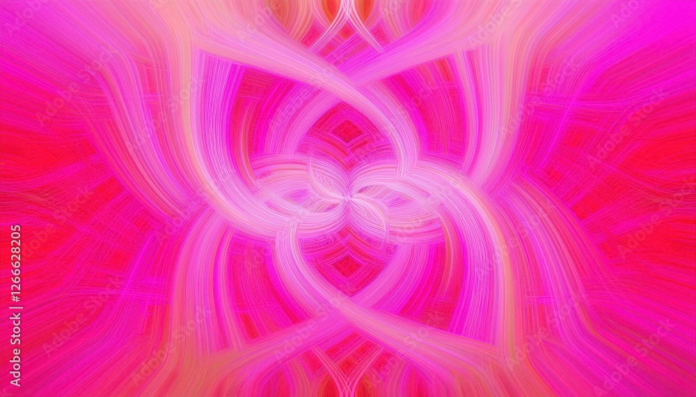 Aufkleber abstract pink swirling pattern, dynamic flowing lines, vivid color gradient, digital art background for design use