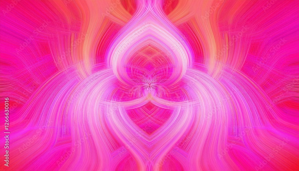 Aufkleber abstract pink swirling pattern, dynamic flowing lines, vivid color gradient, digital art background for design use